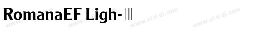 RomanaEF Ligh字体转换